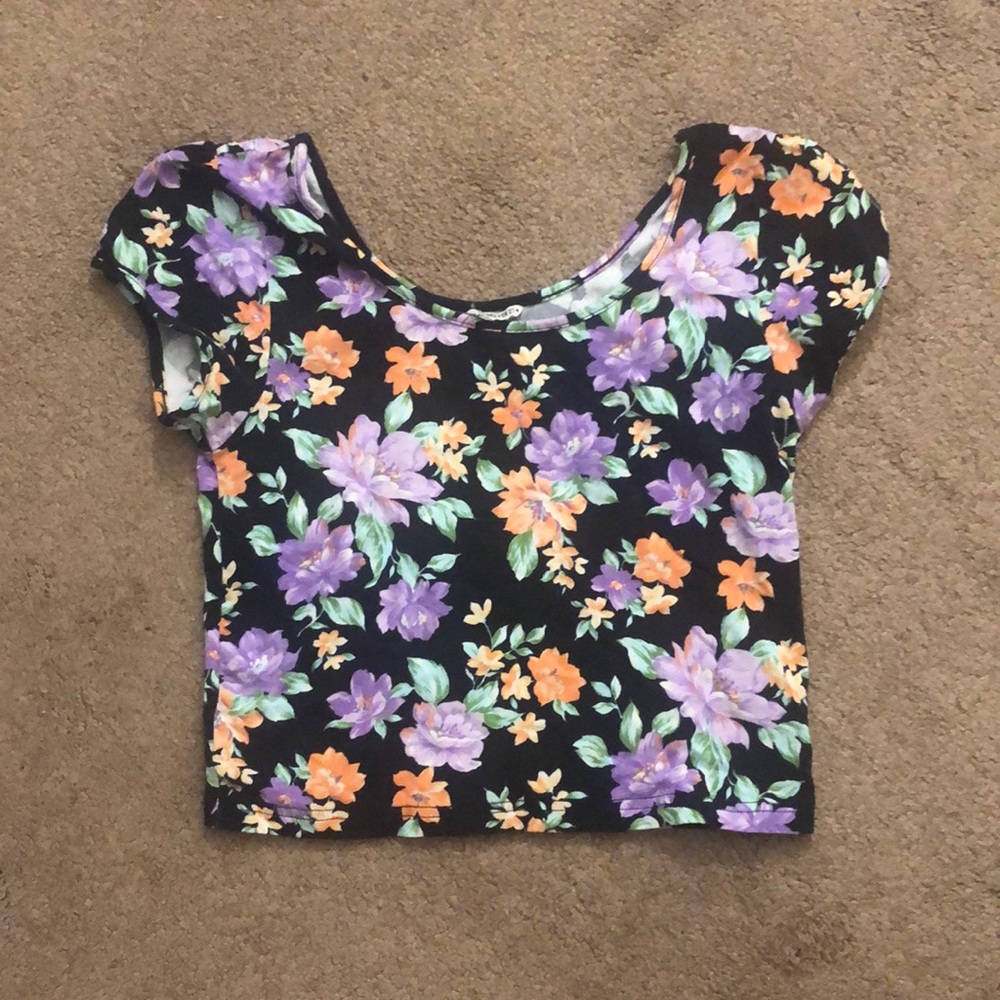 Floral Crop Tee